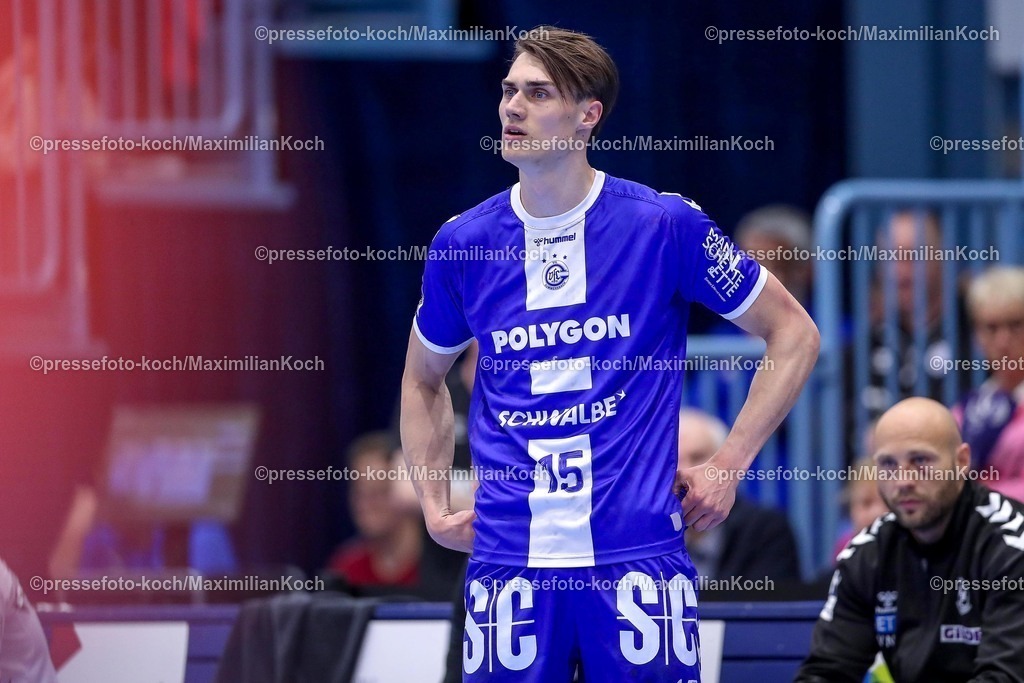 Gum15052501034 | 15.05.2025, Handball, HBL, VfL Gummersbach - SC Magdeburg, Schwalbe-Arena: Miro Schluroff (GUM #15) 