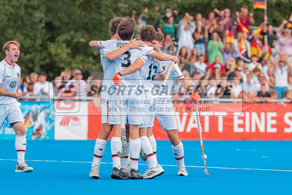 HK_20230716_102833 | Euro Hockey MU18 Boys Finale Belgium vs Germany Championship Girls &amp; Boys am 16.7.2023 CHTC , Krefeld ,