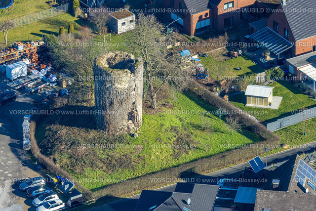 Selm230205724 | Luftbild, Turmruine der ehem. Windmühle, Selm, Münsterland, Nordrhein-Westfalen, Deutschland