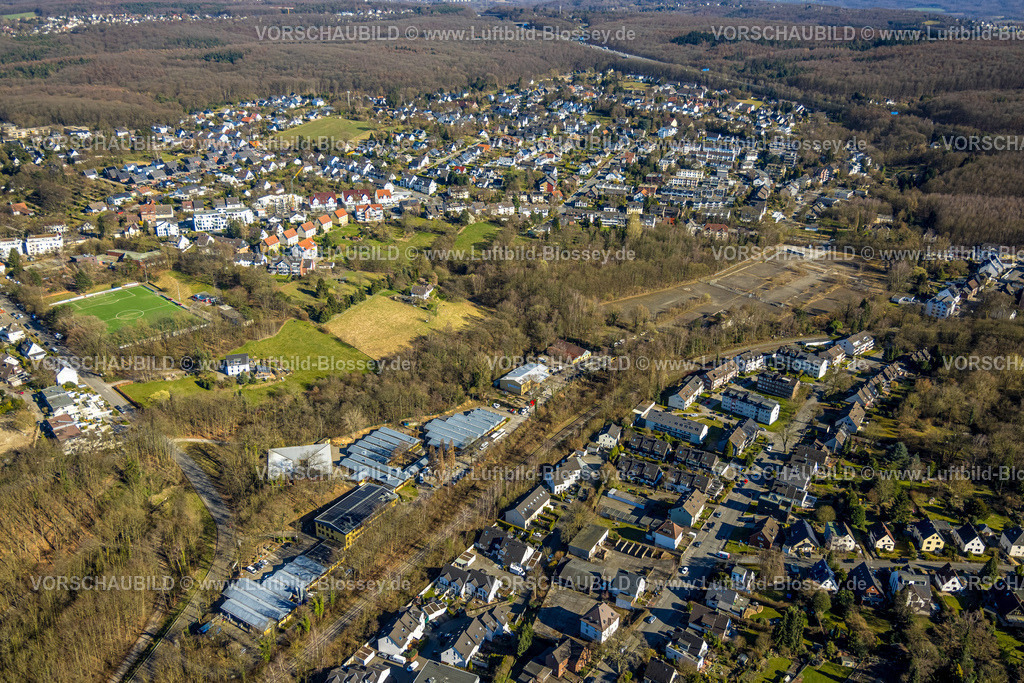 Dortmund250302198 | Luftbild, Gelände der ehemaligen Zeche Gottessegen, Wohngebiet Hagener Straße, Kirchhörde, Dortmund, Ruhrgebiet, Nordrhein-Westfalen, Deutschland