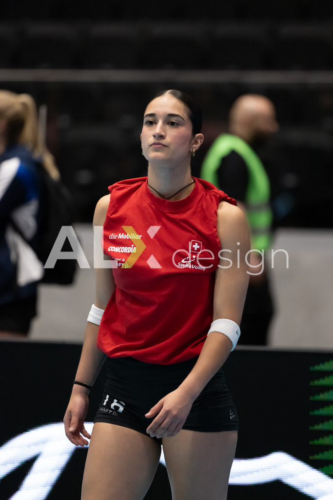 Georgia v Switzerland - CEV European League Women | KRIENS, SWITZERLAND - JUNE 12: FABIANA MOTTIS of Switzerland before the CEV European League match between Georgia and Switzerland at Pilatus Arena on June 12, 2026 in Kriens, Switzerland. - Realisiert mit Pictrs.com