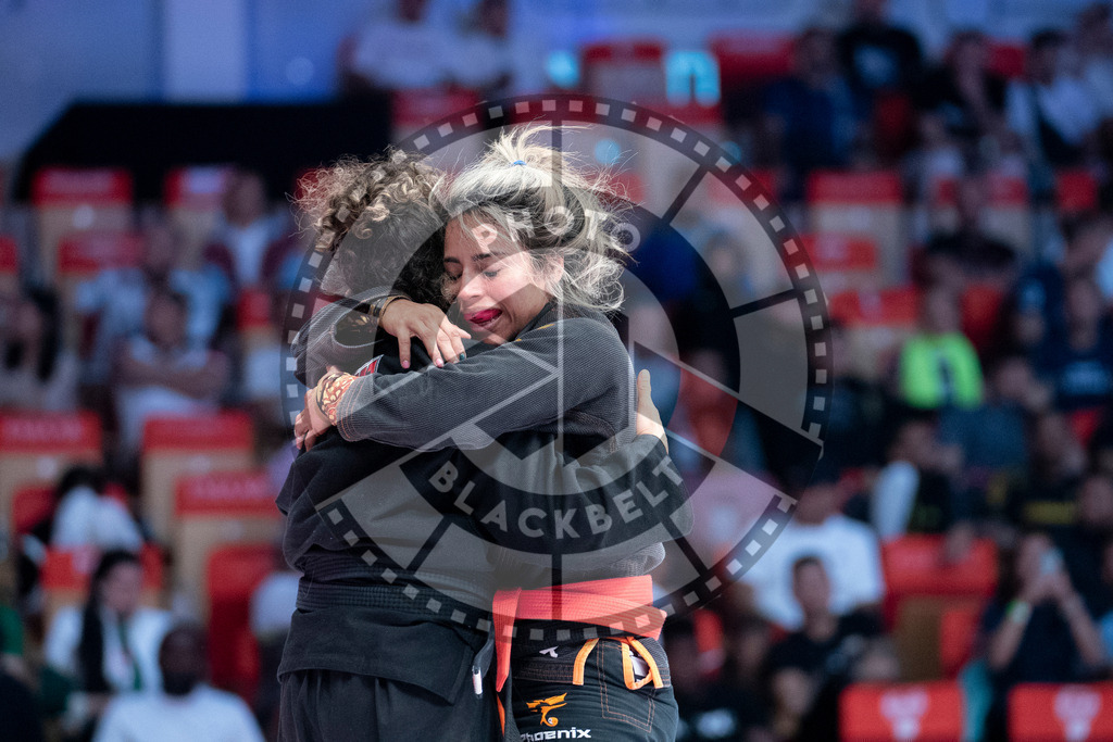 20231107PBB4349 | Fighters compete during the AJP World Master Championship in the Mubadala Arena in Abu Dhabi, Arab United Emirates, on November 7, 2023.