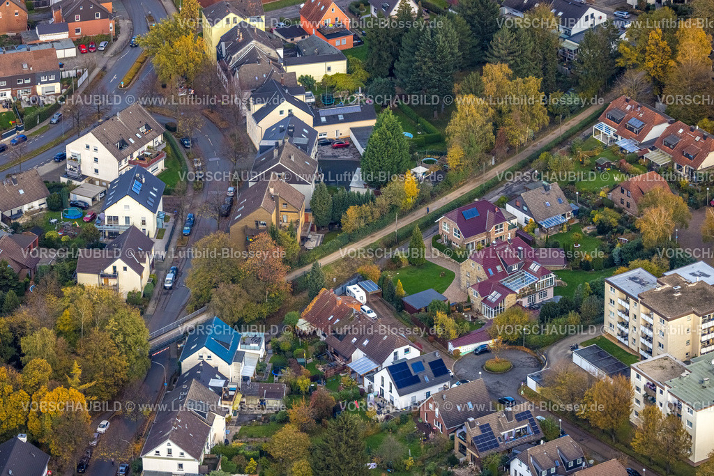 Witten231101477 | Luftbild, Geplante Asphaltierung des Radwegs  Rheinischer Esel  Höhe Brunebecker Straße, Wohngebiet, Rüdinghausen, Witten, Ruhrgebiet, Nordrhein-Westfalen, Deutschland