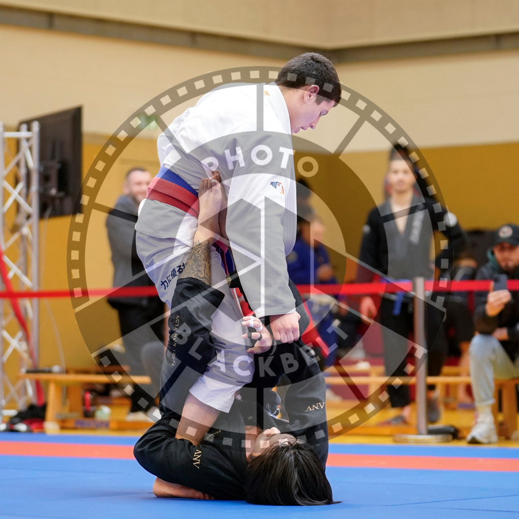 20240203PBB07924 | Fighters compete during the Brazilian Jiu-Jitsu Championship of the AJP Tour in Maintal by Frankfurt am Main, Germany, on February 2, 2024.