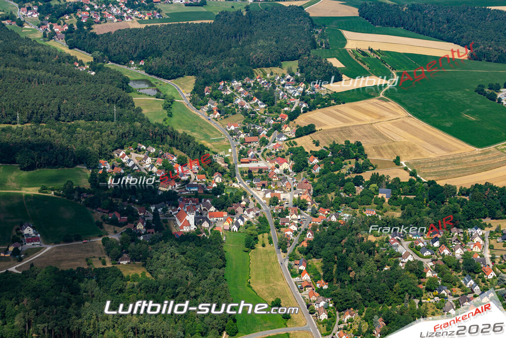 aktuelles Luftbild von  Dietersdorf - Luftaufnahme wurde 2019 von https://frankenair.de mittels Flugzeug (keine Drohne) erstellt.
