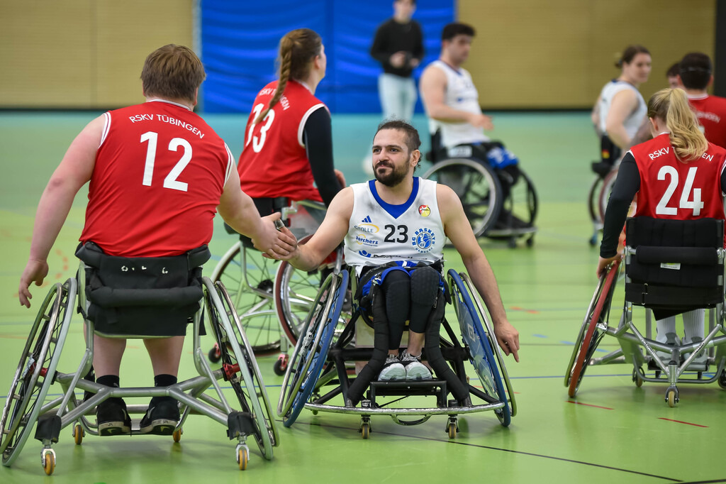 2024-03-17-0760 | #, RSKV Tübingen vs. BG Baskets Hamburg, Rollstuhlbasketball 2. Bundesliga, Saison 2023/24, 17.03.2024
Foto: Ralph Kunze - Realisiert mit Pictrs.com