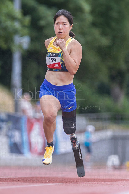 Para Heimspiel 7.0; Leverkusen, 18.07.2026 | LEVERKUSEN, GERMANY - JULY 18, 2026 : Tomomi Tozawa (JPN/TSV Bayer 04 Leverkusen) competing in the 100m during the Para Heimspiel 7.0 at Fritz Jacobi Sports Complex on July 18, 2026 in Leverkusen, Germany.