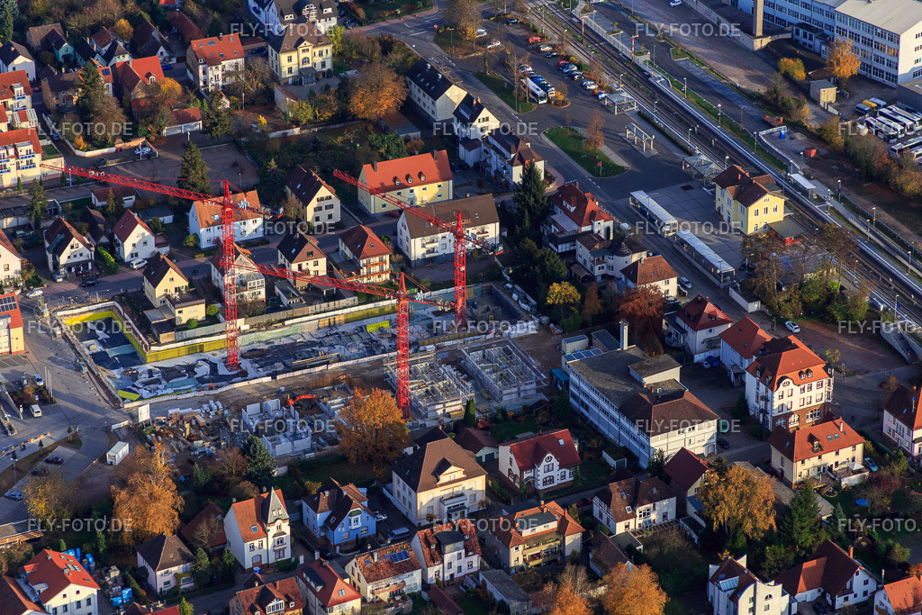 Baustelle für Im Stadtkern | Luftbild: Baustelle für Im Stadtkern in Kandel im Bundesland Rheinland-Pfalz in Deutschland. Foto: IMG_085216.jpg vom 08.11.2015 durch Werner Riehm/FLY-FOTO.de - Realisiert mit Pictrs.com
