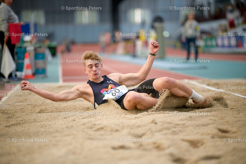 250208_xkaix_DM Mehrkampf_29 | 08.02.2025, xkaix, Leichtathletik 20. Deutsche Meisterschaften, Mehrkampf Halle v.l. Johannes Böcher (USC Mainz) - Realisiert mit Pictrs.com