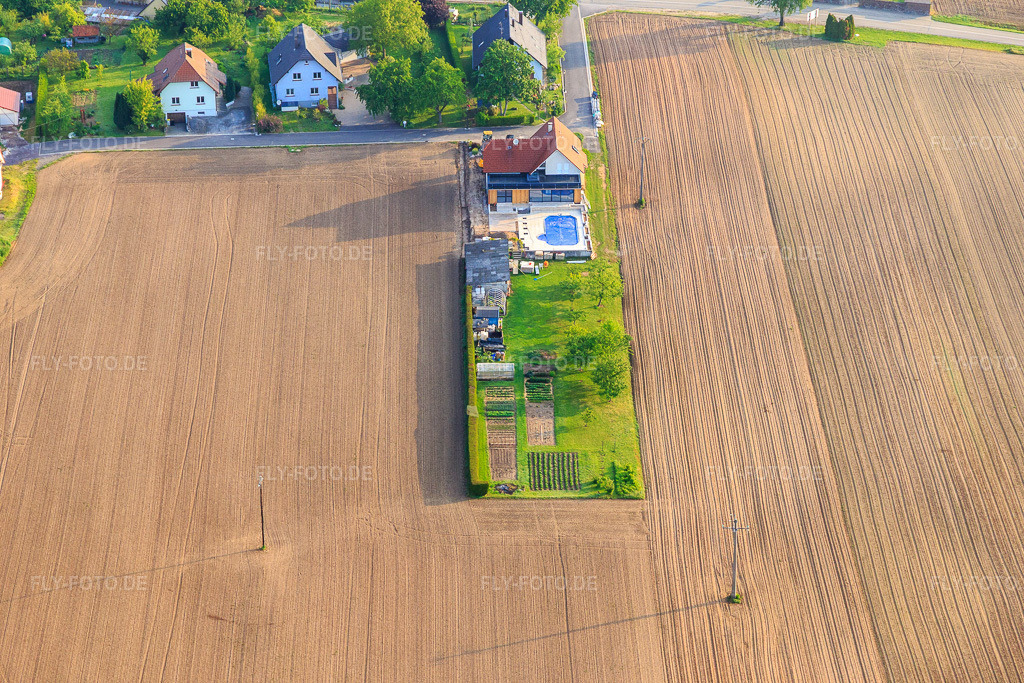 Luftbild: Rue des Bleuets in Salmbach im Bundesland Bas-Rhin in Frankreich. – Foto: IMG_113982.jpg vom 23.05.2019 durch Werner Riehm/FLY-FOTO.de – Auflösung des Originals: 5472 x 3648 px