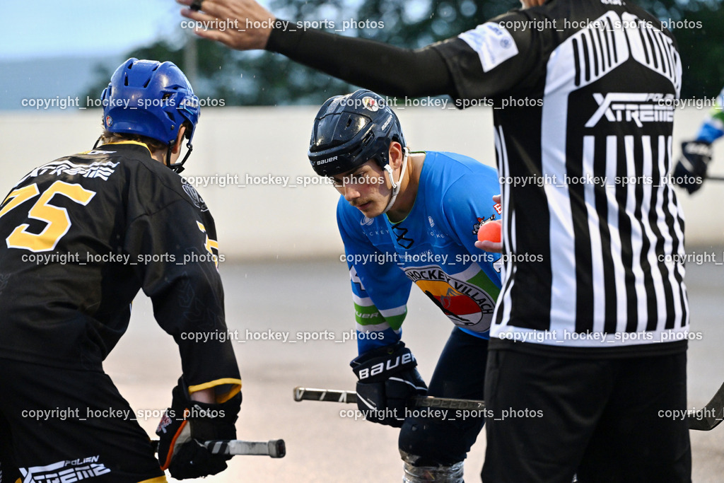 VAS Ballhockey Villach vs. ASKÖ Villach Ballhockey | #75 Wohlfahrt Benedikt, #34 Prodinger Dominik, VAS Ballhockey Villach vs. ASKÖ Villach Ballhockey, VAS Ballhockey Villach vs. ASKÖ Villach Ballhockey am 28.05.2025 in Villach (Alpen Arena ), Austria, (Photo by Bernd Stefan)