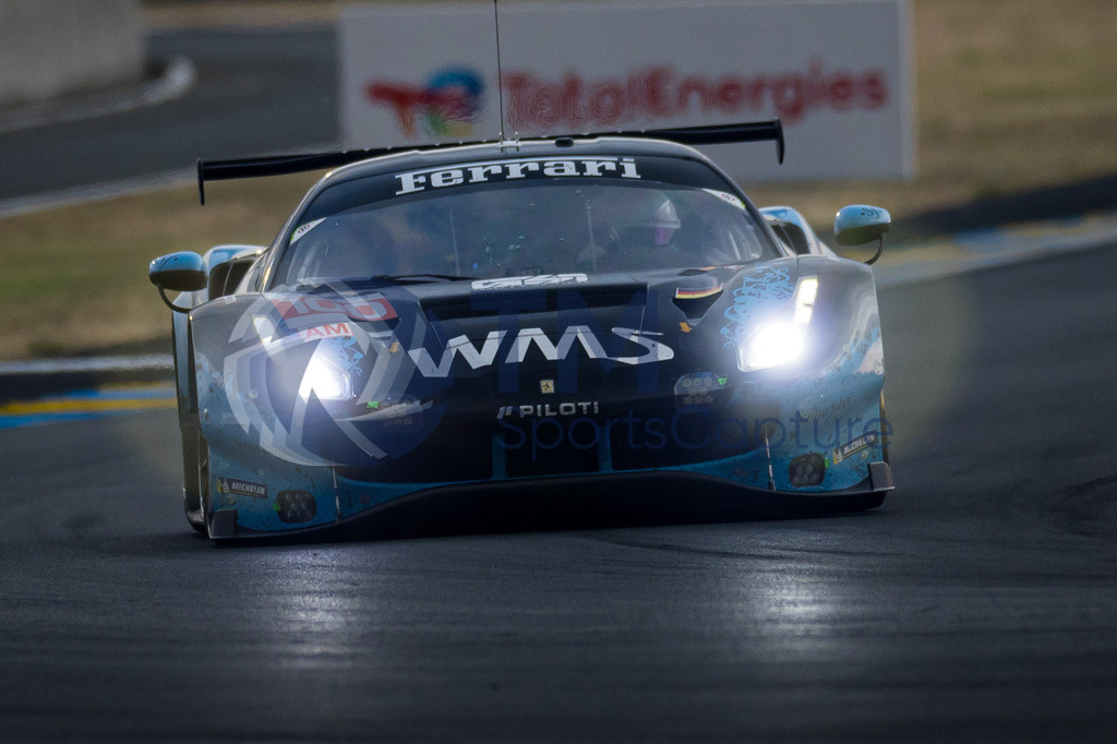 Trainproduction-20230610-2219 | LE MANS,FRANCE,10.Jun.23 - MOTORSPORTS - WEC, FIA World Endurance Championships, 24 Hours of Le Mans, Circuit de la Sarthe, race. Image shows Chandler Hull (USA), Andrew Haryanto (INA) and Jeffrey Segal (USA/ Walkenhorst Motorsport). Photo: Trainproduction / Matthias Trinkl