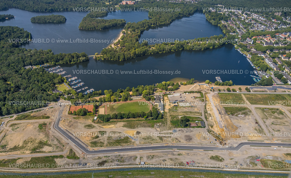 Duisburg230707883 | Luftbild, Masurensee, Baustelle ehemaliger Rangierbahnhof Wedau, geplantes Duisburger Wohnquartier, Sechs-Seen-Platte, Wedau, Duisburg, Ruhrgebiet, Nordrhein-Westfalen, Deutschland