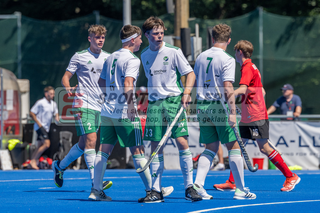 SFE_20230708_0018 | EuroHockey EM U18 Boys Austria vs Ireland am 08.07.2023 in Krefeld (Gerd-Wellen-Hockeyanlage), Photo: Stephan Fehrmann 2023 (Sports-Gallery)