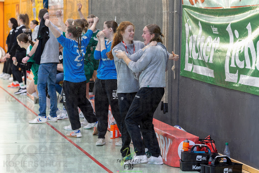 Jugendbundesliga wJA, Pokalrunde, HSG Kleenheim/Langgöns - Frisch Auf Göppingen | Jugendbundesliga wJA, Pokalrunde, HSG Kleenheim/Langgöns - Frisch Auf Göppingen am 28.02.2026 in Oberkleen (Weidig-Halle)Photo © 2026 - Jörg Heinrich - Realisiert mit Pictrs.com
