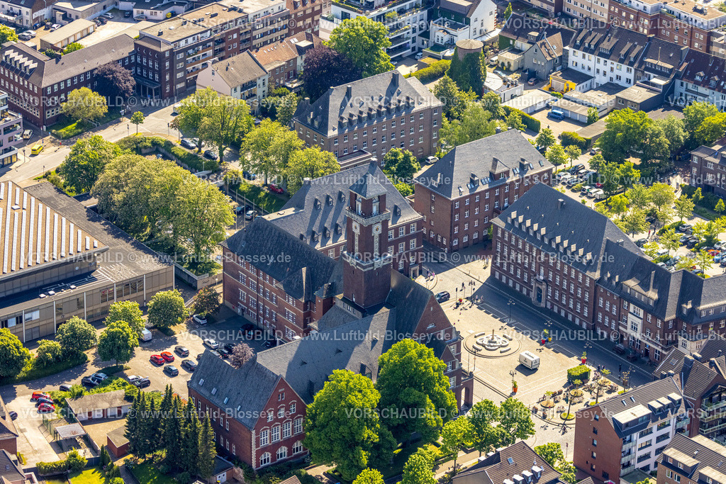 Bottrop230509617 | Luftbild, Rathaus, Altstadt, Bottrop, Ruhrgebiet, Nordrhein-Westfalen, Deutschland