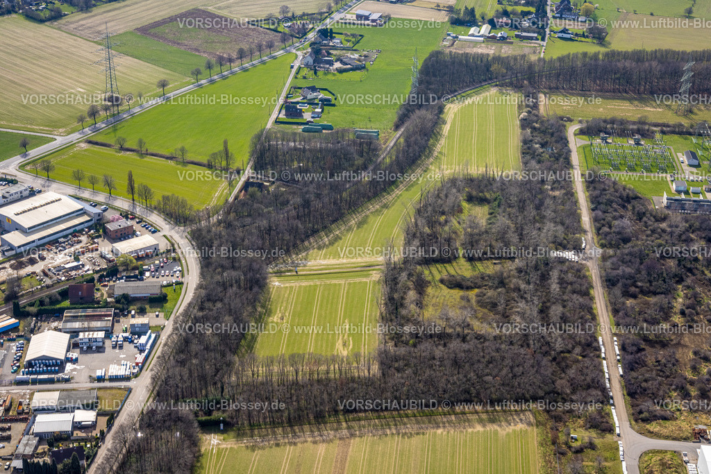 Voerde240309678 | Luftbild, Wiesenfläche am Werk Trimet Aluminium SE im Hafen Emmelsum, Emmelsum, Voerde, Nordrhein-Westfalen, Deutschland