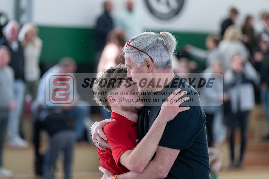 HK_20250202_102498 | 2. Bundesliga Halle Herren Club Raffelberg - Schwarz Weiss Köln am 2.2.2025 Halle am Raffelberg, Duisburg ,