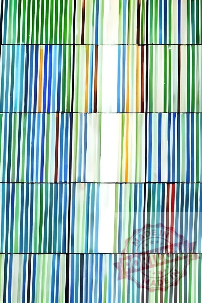 Colorful vertical striped abstract background texture pattern | Vertical stripes creating a textured background with various shades of green, blue, and white colors - Realized with Pictrs.com