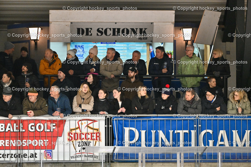 ESC Steindorf vs. EC Hornets Spittal 20.2.2024 | Besucher Ossiachersee Halle, ESC Steindorf vs. EC Hornets Spittal 20.2.2024, ESC Steindorf vs. EC Hornets Spittal 20.2.2024 am 20.02.2024 in Steindorf (Ossiachersee Halle), Austria, (Photo by Bernd Stefan)
