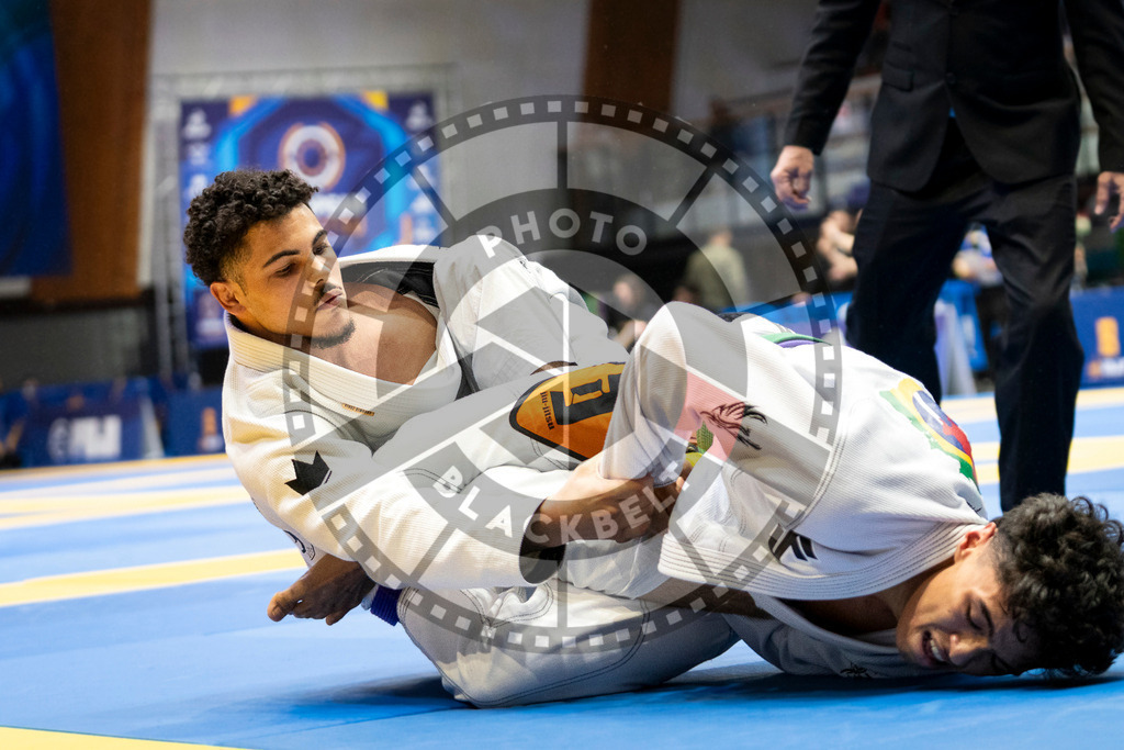 20240123PBB00164 | Fighters compete during the second day of the IBJJF European Championship in Paris, France, on January 23, 2024.