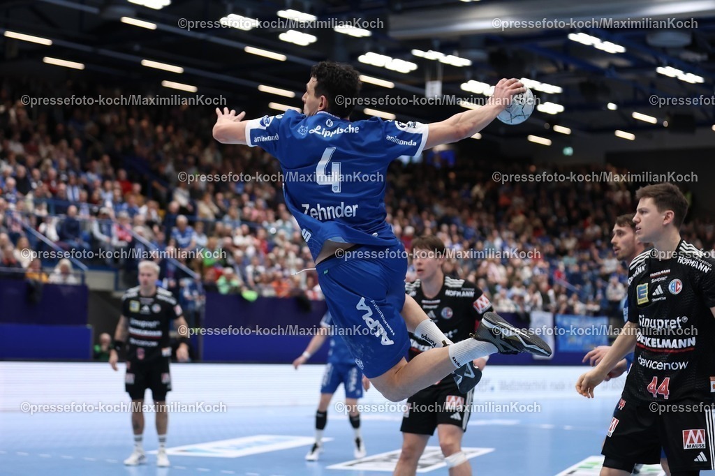 xKWIx15022601082 | 15.02.2026, xKWIx, Handball, DAIKIN HBL, TBV Lemgo Lippe - HC Erlangen, PHOENIX CONTACT arena: Samuel Zehnder (TBV Lemgo Lippe #4) im Sprung beim Wurf Photo: xKamilxWilkowskixPressefotoKochx