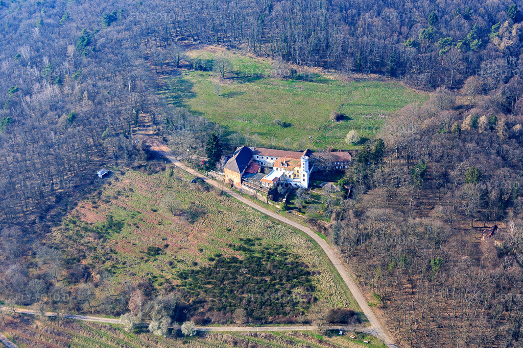 Luftbild: Slevogthof in Leinsweiler im Bundesland Rheinland-Pfalz in Deutschland. Foto: IMG_086450.jpg vom 18.03.2016 durch Werner Riehm/FLY-FOTO.de