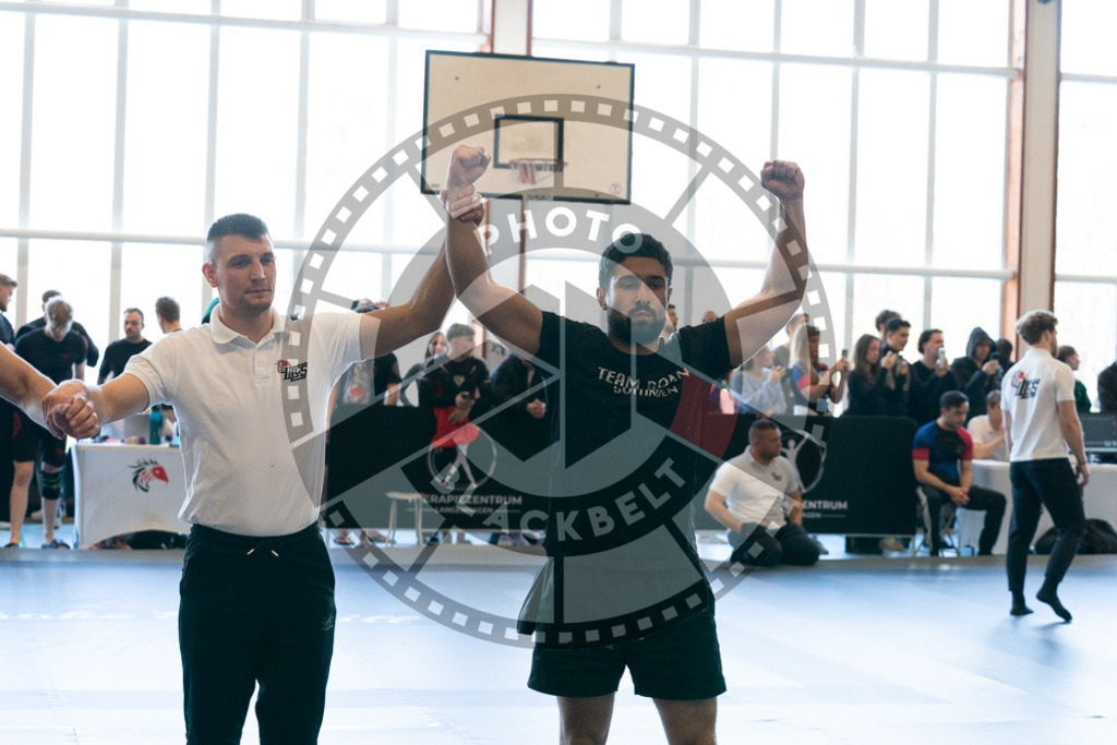 20250329PBB0760 | Fighters compete during the International Luta Livre (ILLCS) Germany IX Spring 2025 Competition spring on March 29, 2025 in Hannover, Germany.© Chiara Dazi