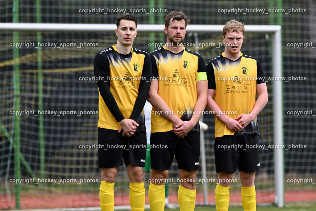 SV Arnoldstein vs. FC Union Sillian-Heinfels | #5 Dino Benic SV Arnoldstein, #31 Roman Binter SV Arnoldstein, #8 Ruairidh James Johnson SV Arnoldstein, SV Arnoldstein vs. FC Union Sillian-Heinfels, SV Arnoldstein vs. FC Union Sillian-Heinfels am 29.03.2026 in Arnoldstein (Waldparkstadion Arnoldstein), Austria, (Photo by Bernd Stefan)