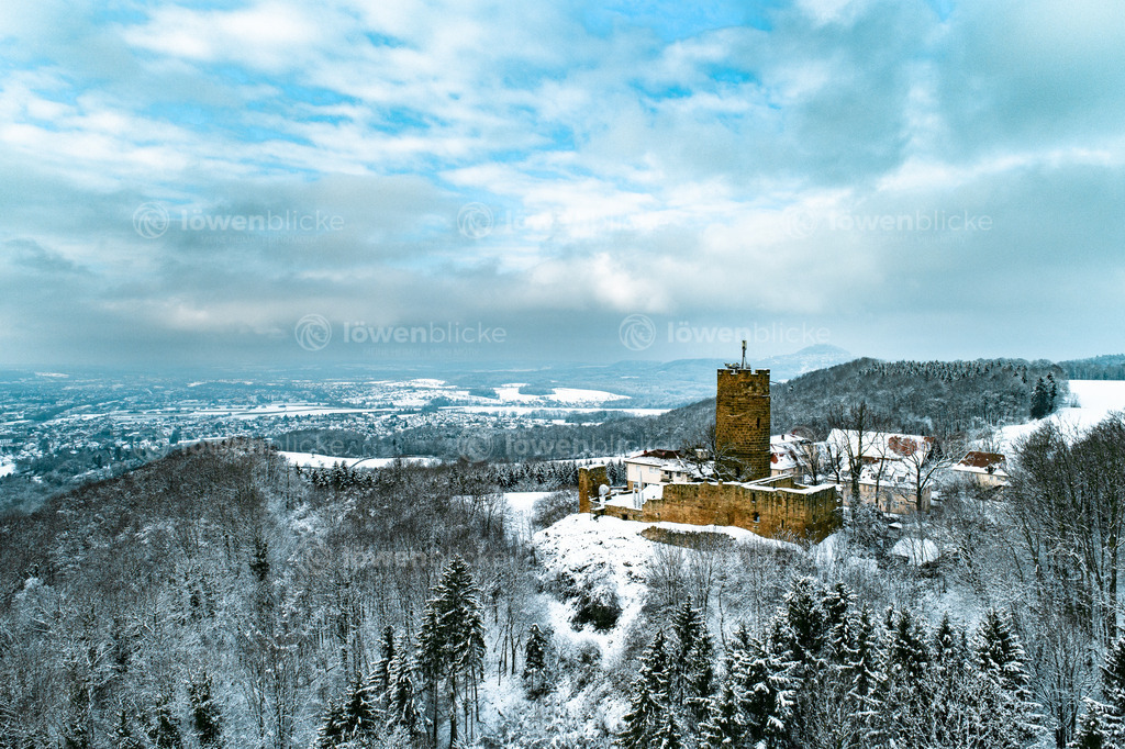 Burg Staufeneck im Winter | löwenblicke | shop