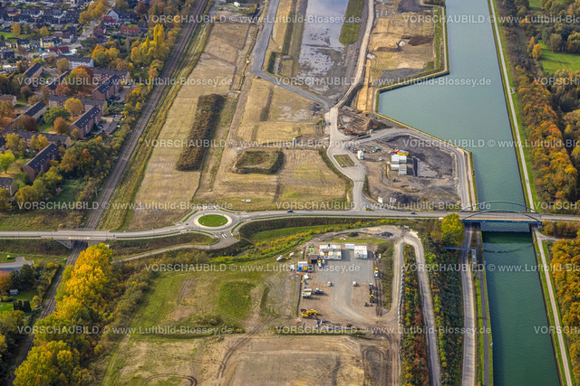 Bergkamen221013275 | Luftbild, Wasserstadt Aden, Baugebiet für geplantes Stadtquartier auf dem Gelände der ehemaligen Zeche Haus Aden, Datteln-Hamm-Kanal, Heil, Bergkamen, Ruhrgebiet, Nordrhein-Westfalen, Deutschland