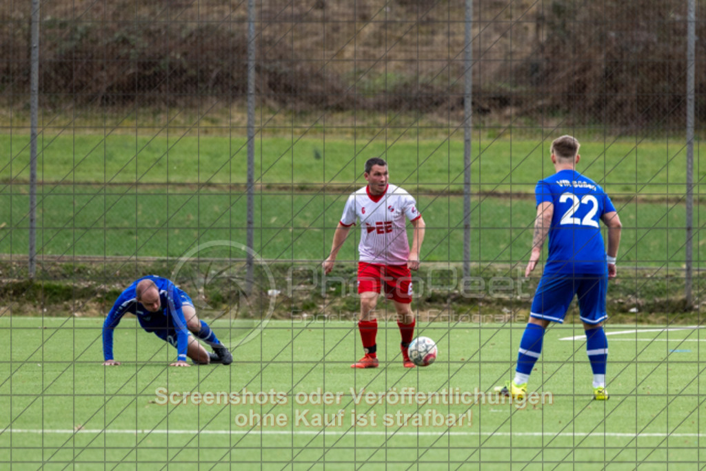 20250323_132324_0069 | #,VfR Süßen II (blau) vs. FTSV Bad Ditzenbach-Gosbach II (weiß/rot), Fussball, Kreisliga B10 - Bezirk Neckar/Fils, 19. Spieltag, Saison 2024/2025, Kunstrasensportplatz, An der Lauter 10, 73079 Süßen, 23.03.2025 - 13:00 Uhr,Foto: PhotoPeet-Sportfotografie/Peter Harich