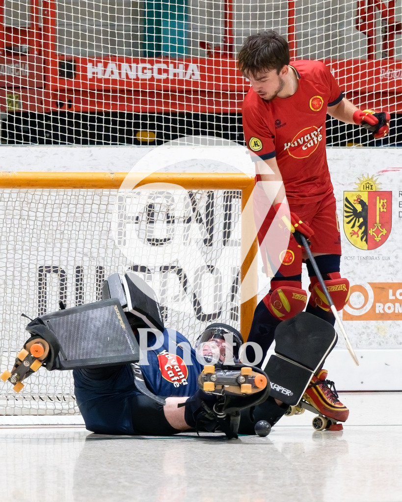 LNA - Geneve RHC v RC Biasca |  during the LNA match between Geneve RHC and RC Biasca at Centre Sportif Queue D'Arve in Geneve, Switzerland