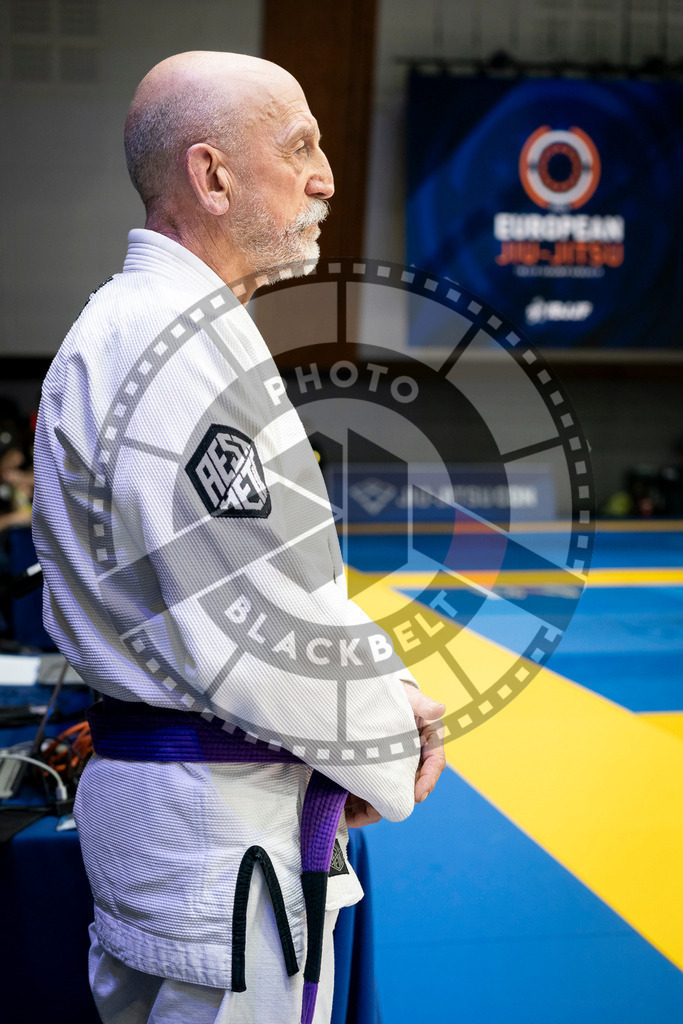 20240125PBB02519 | Fighters compete during the sixth day of the Brazilian Jiu-jitsu European Championship of the IBJJF in Paris, France, on January 25, 2024.