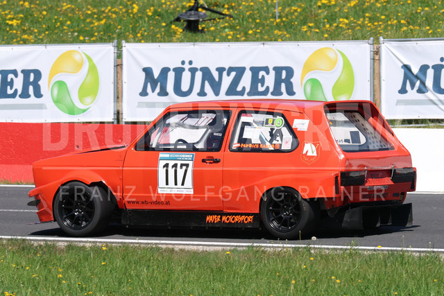FIA European Hill Climb Championship – Rechberg 2026 | FIA European Hill Climb Championship at Rechberg, held from 24 to 26 April 2026 near Tulwitz, Styria, Austria. The image shows Patrick MAYER (AUT) VW Golf 1 16V 2.0.