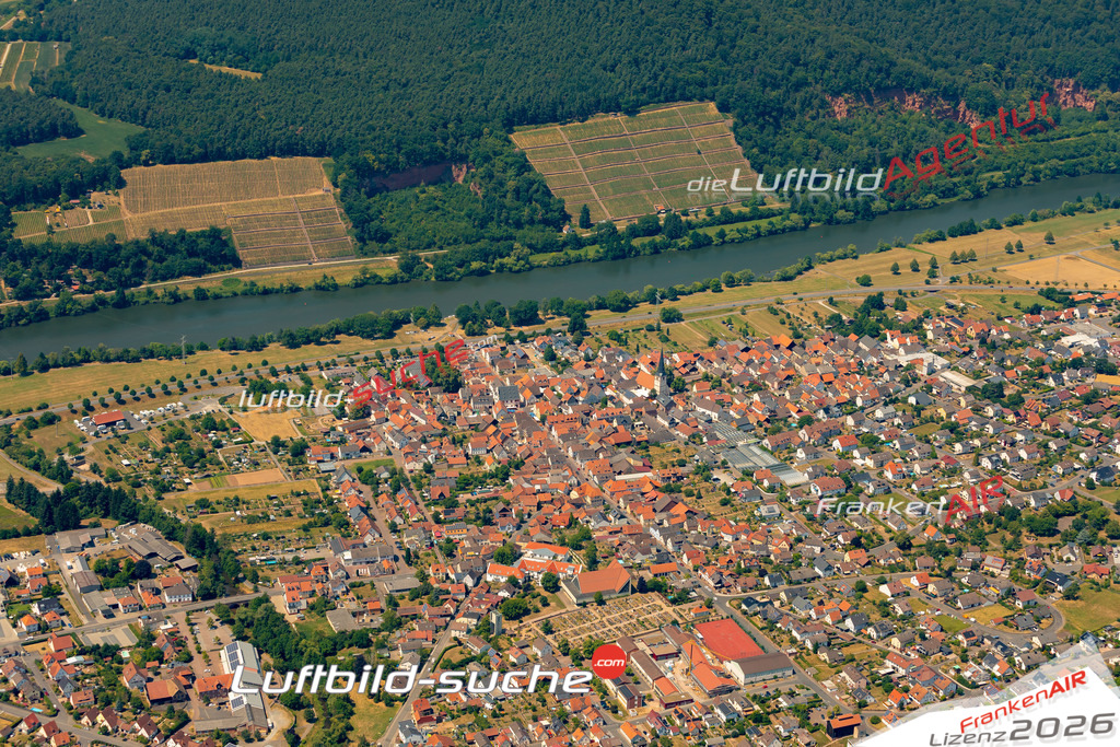Das Luftbild zeigt :  Bürgstadt - Die Luftaufnahme wurde 2023 vom UL-Flugzeug aus erstellt ( keine Drohne ) - Hochauflösende Luftaufnahme - Für grossformatige Ausdrucke geeignet. Die Geschenkidee !Mit Lizenz und Bildrechte bestellbar