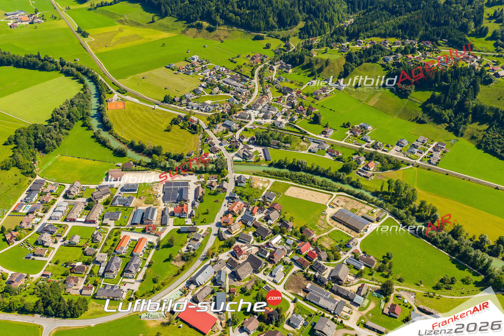 Schöne Luftaufnahme als Geschenk in Pruggern Michaelerberg-Pruggern - Die Luftbildaufnahme wurde 2025 vom UL-Flugzeug heraus erstellt ( keine Drohne ) - Hochauflösende Luftaufnahme -Nicht vergleichbar mit Google Maps oder Satelittenbilder- Die Geschenkidee !Mit Lizenz und Bildrechte bestellbar