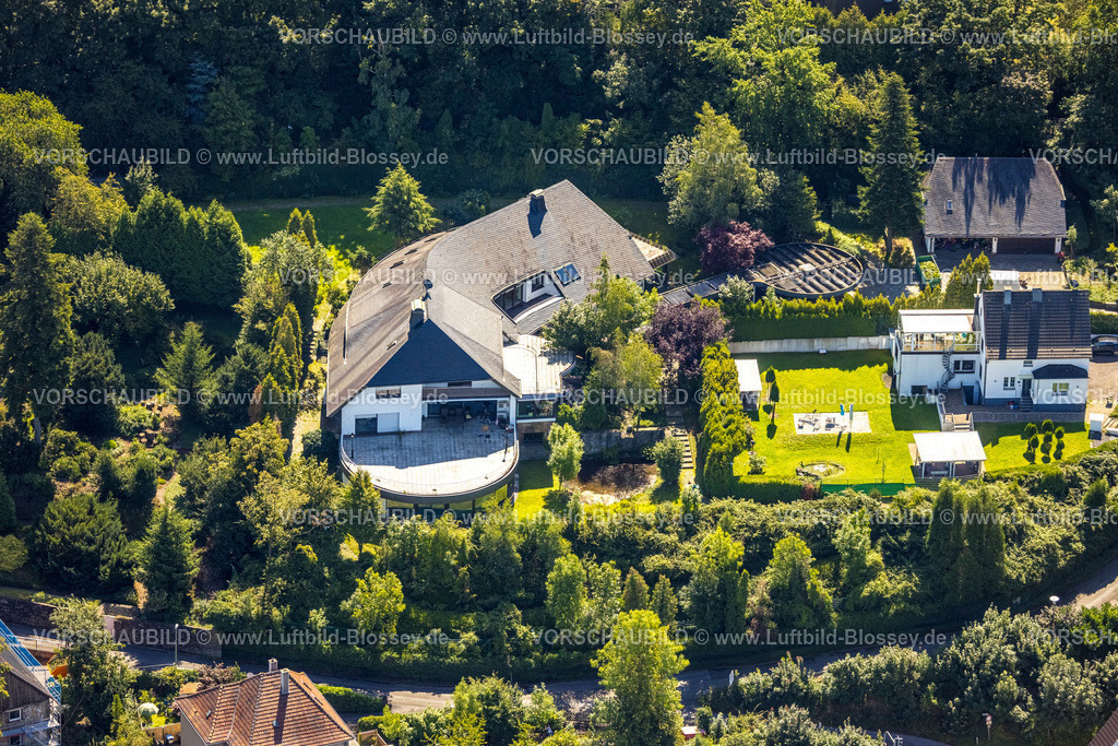 Witten230800720 | Luftbild, Villa Wohnhaus, Am Schumacher, Ostherbede, Witten, Ruhrgebiet, Nordrhein-Westfalen, Deutschland