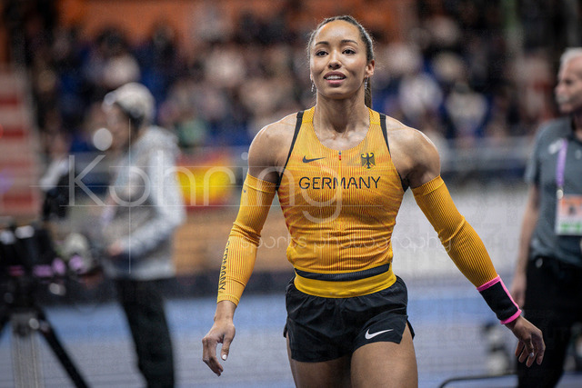 World Athletics Indoor Championships Kujawy Pomorze 26, 22.03.2026 | TORUN, POLAND - MARCH 22:  Jaqueline OTCHERE (GER) in the women's pole vault during the World Athletics Indoor Championships Kujawy Pomorze 26 on day 3 / session 2 at Kujawsko-Pomorska Arena Torun on March 22, 2026 in Torun, Poland. 