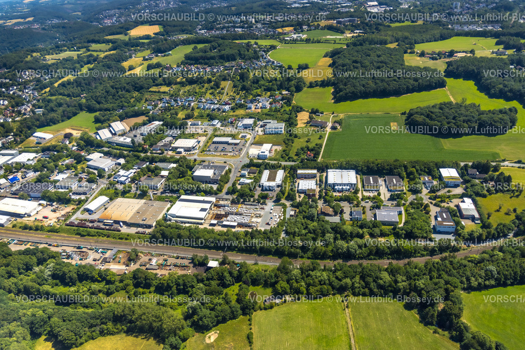 Gevelsberg230709201 | Luftbild, Gewerbegebiet Rosendahler Straße, Gevelsberg, Ruhrgebiet, Nordrhein-Westfalen, Deutschland