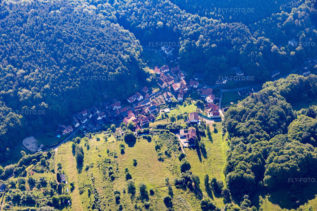 Luftbild: Ortsansicht von Westen im Ortsteil Blankenborn in Bad Bergzabern im Bundesland Rheinland-Pfalz in Deutschland. Foto: IMG_080056.jpg vom 05.06.2015 durch Werner Riehm/FLY-FOTO.de