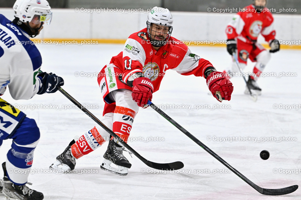 ESV Ferlach vs. UECR Eisbären Huben | #11 Toff Nico ESV Ferlach, ESV Ferlach vs. UECR Eisbären Huben, ESV Ferlach vs. UECR Eisbären Huben am 31.10.2025 in Ferlach (HTC Eishalle Ferlach), Austria, (Photo by Bernd Stefan)