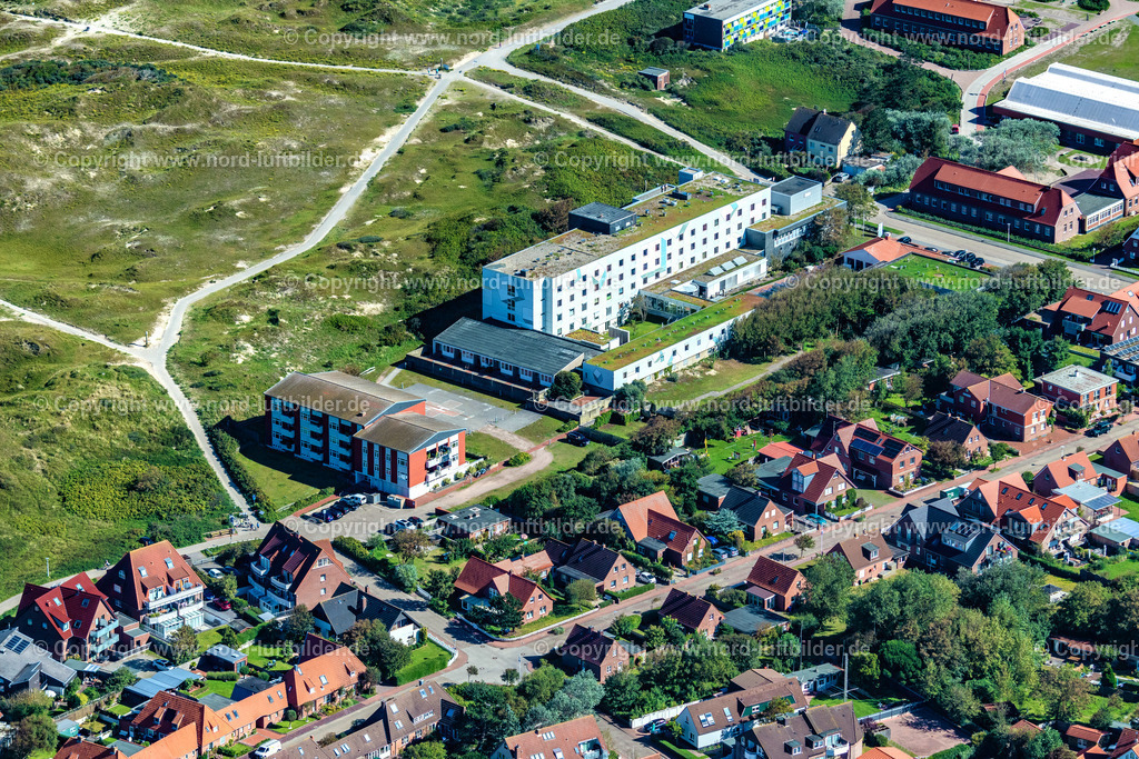 Norderney_Krankenhaus_Norderney_ELS_6512050923 | NORDERNEY 05.09.2023 Klinikgelände des Krankenhauses " Krankenhaus Norderney " in Norderney im Bundesland Niedersachsen, Deutschland. // Hospital grounds of the Clinic " Krankenhaus Norderney " in Norderney in the state Lower Saxony, Germany. Foto: Martin Elsen