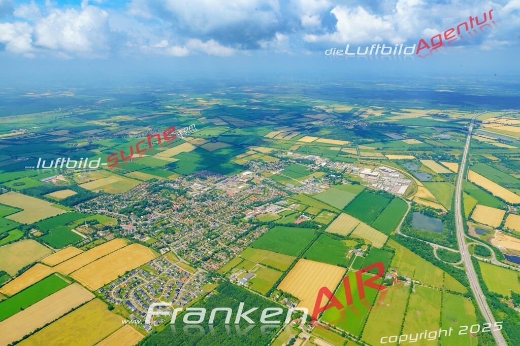 aktuelles Luftbild von  Handewitt - Luftaufnahme wurde 2018 von https://frankenair.de mittels Flugzeug (keine Drohne) erstellt.