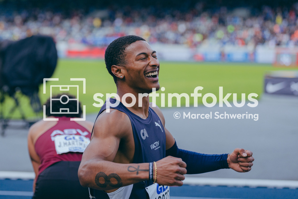 Deutsche Meisterschaften der Frauen und Männer 2026 | Kameron Horton, Cologne Athletics, 200-Meter-Lauf, Finale, Deutsche Meisterschaften der Frauen und Männer 2026, Lohrheidestadion Bochum-Wattenscheid, 26.07.2026. Foto: Marcel Schwering / sportimfokus - Realisiert mit Pictrs.com