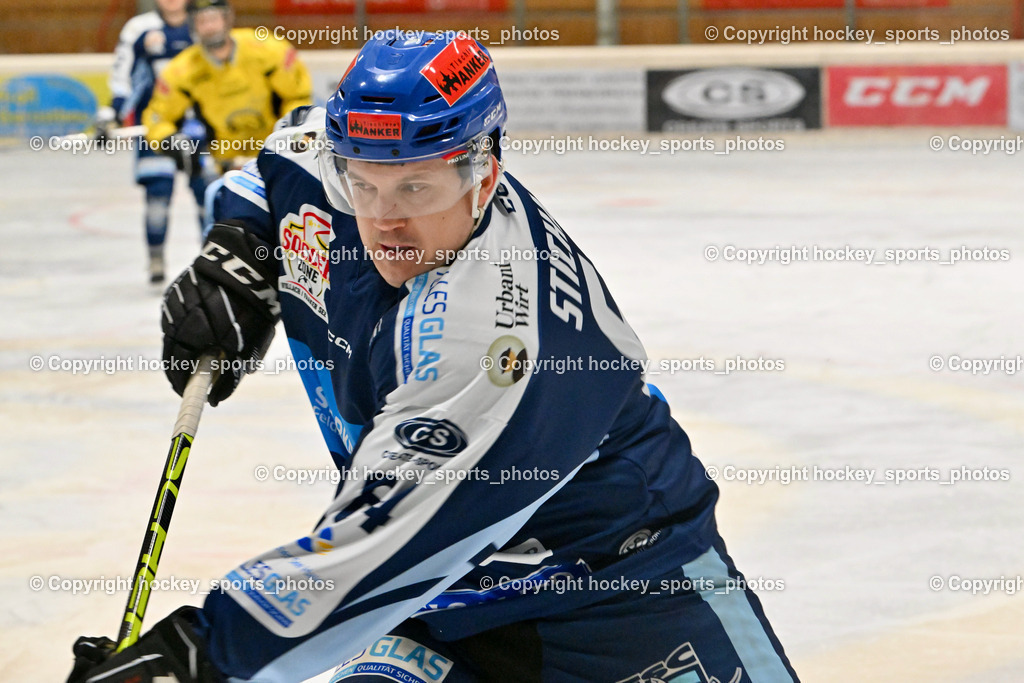 EC Hornets Spittal vs. ESC Steindorf 23.2.2024 | #64 Stichauner Fabian ESC Steindorf, EC Hornets Spittal vs. ESC Steindorf 23.2.2024, EC Hornets Spittal vs. ESC Steindorf 23.2.2024 am 23.02.2024 in Spittal an der Drau (Eissportzentrum Spittal), Austria, (Photo by Bernd Stefan)