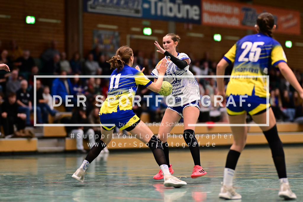 Handball I Juniorinnen I Saison 2025-2026 I JBLH wA I 5. Spieltag I Buxtehuder SV - JSG Fredenbeck-Stade-Harsefeld I 07199 | Der Sportfotograf. - Realized with Pictrs.com