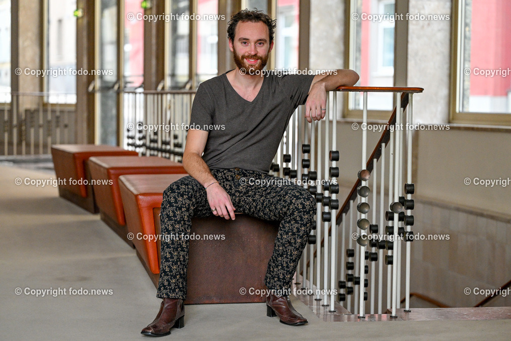 Jonas Haemmerle_ Schauspieler_ 18.10.2023-2 | 18.10.2023, Linz, AUT, Kammerspiele im Bild Jonas Haemmerle (Schauspieler)