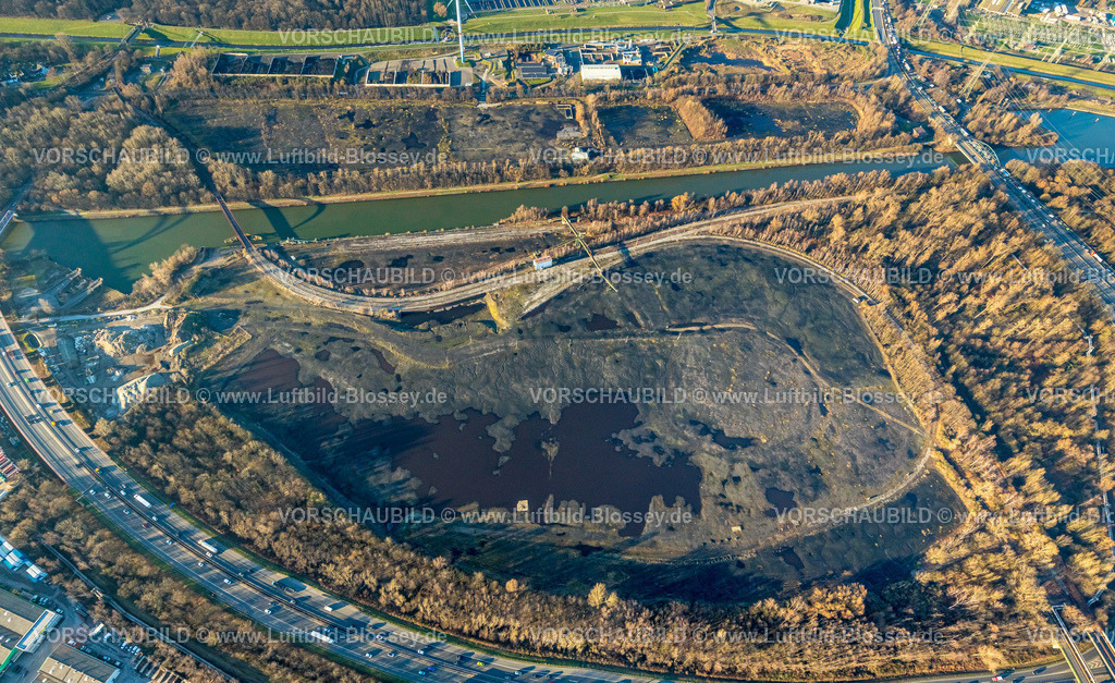 Bottrop230201774 | Luftbild, Hafen Bottrop, Kohlenlager am Rhein-Herne-Kanal, Sturmhof, Welheim, Bottrop, Ruhrgebiet, Nordrhein-Westfalen, Deutschland