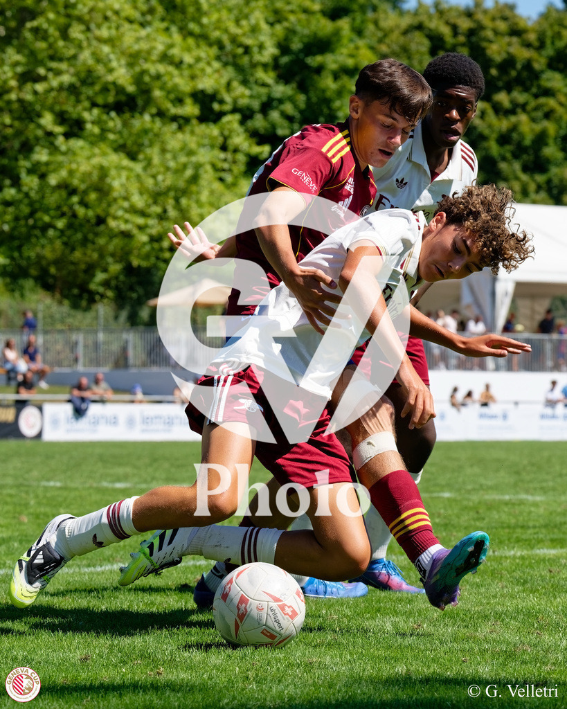 GenevaCup 7-8 - Servette FC v Arsenal FC | during the GenevaCup 7-8 match between Servette FC and Arsenal FC at Stade des Arberes in Meyrin, Switzerland